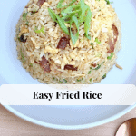 The pinterest coverpage for easy fried rice.