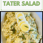 Pinterest page for triple tater salad.