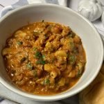 Close-up of goulash for recipe card photo.