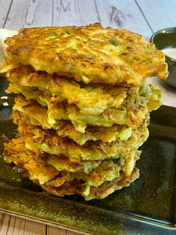 featured photo for cabbage fritters.