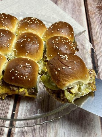 Feature photo for cheeseburger sliders.