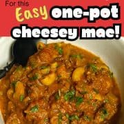 Pinterest ad for one pot american goulash.