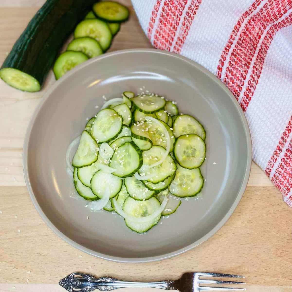 Marinated Cucumbers - The Measured Scoop