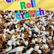 pinterest coverpage for cinnamon roll crunch.