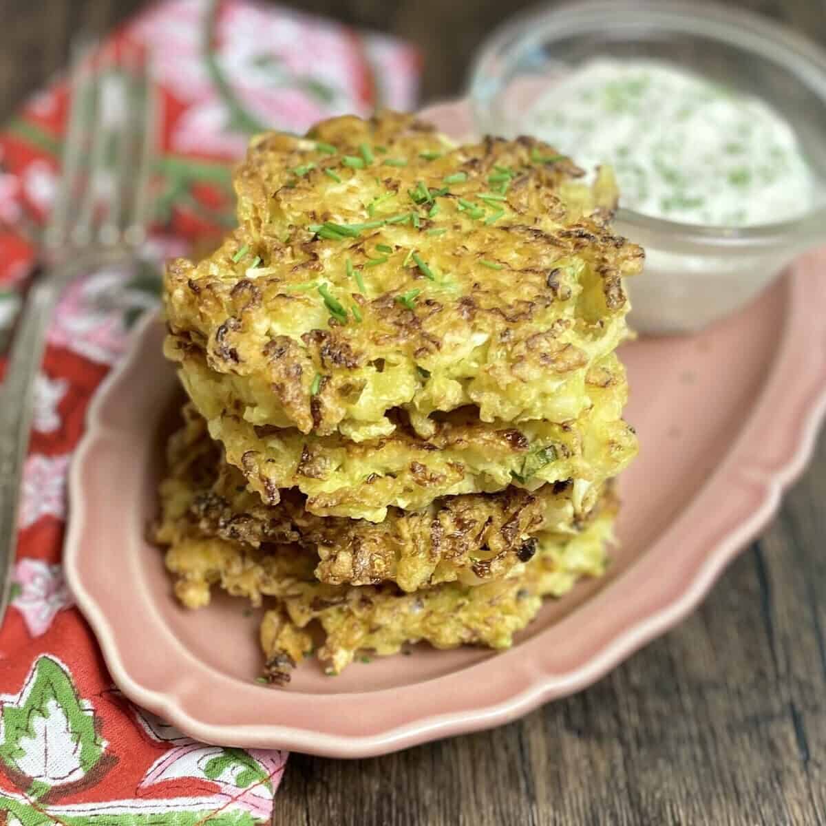 Easy Cabbage Fritters - The Measured Scoop